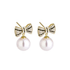 The Bow Pearl Earrings